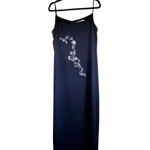 Dorothy Perkins Euro 44‎ Formal Dress Vintage Long Evening Gown Black Side Slit
